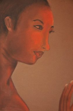 Black Lady, pastel, 70X50 cm Black Lady, pastel, 70X50 cm