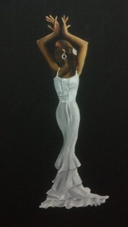 A Dancer 3, Oil on Black Canvas, 70X50cm, 2012 A Dancer 3, Oil on Black Canvas, 70X50cm, 2012