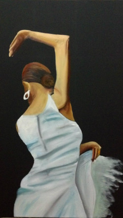 A Dancer 2, Oil on Black Canvas, 70X50cm, 2012 A Dancer 2, Oil on Black Canvas, 70X50cm, 2012