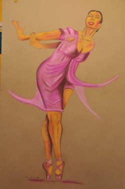A Dancer, pastel, 100X70cm, July 2010 A Dancer, pastel, 100X70cm, July 2010