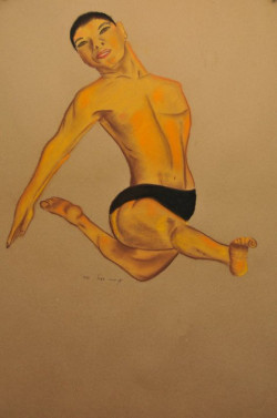 A Dancer, pastel, 100X70cm, April 2010 A Dancer, pastel, 100X70cm, April 2010