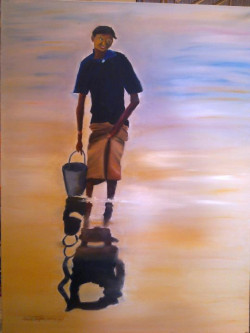 India, Oil on Canvas, 100X70cm, 2011 India, Oil on Canvas, 100X70cm, 2011