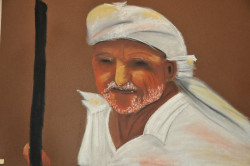 Isreali Shepherd, pastel, 70X50cm Isreali Shepherd, pastel, 70X50cm