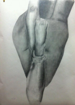 Nude, Graphite, 100X70cm, 2012 Nude, Graphite, 100X70cm, 2012