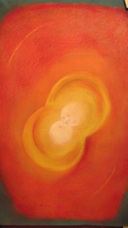 The Kiss, pastel, 100X70 The Kiss, pastel, 100X70